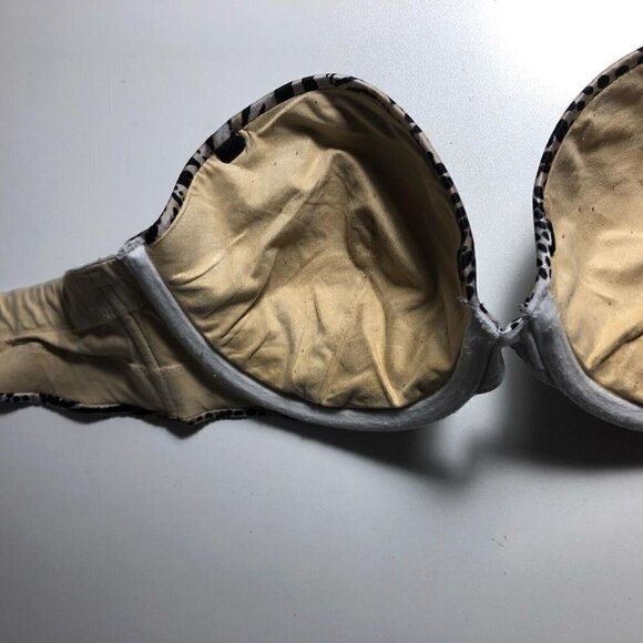 Victoria's Secret Leopard Print Push up Bra Size 34C #4112-1 - Picture 7 of 8